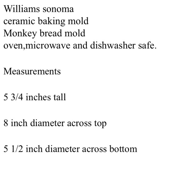 William Sonoma, Vintage Monkey Break Mold Ceramic Bundt Pan - Picture 5 of 5